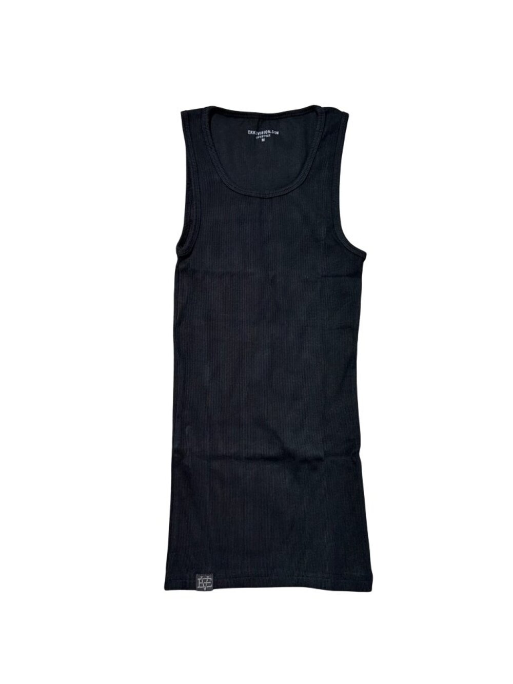 Black Ekko Vision Women's Sz Medium Ribbed Tank Top Casual Wear